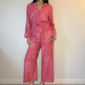 ICONS Pink Floral Jumpsuit (small)